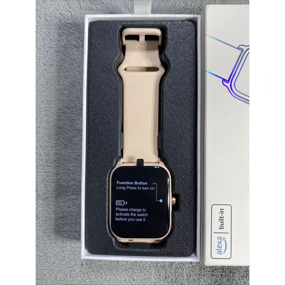 Smart Watch Alexa Built-in Fitness Calls Waterproof HR Tracker iPhone VeryFit‎